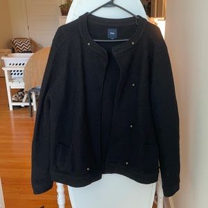 GAP Black Wool Utility Jacket